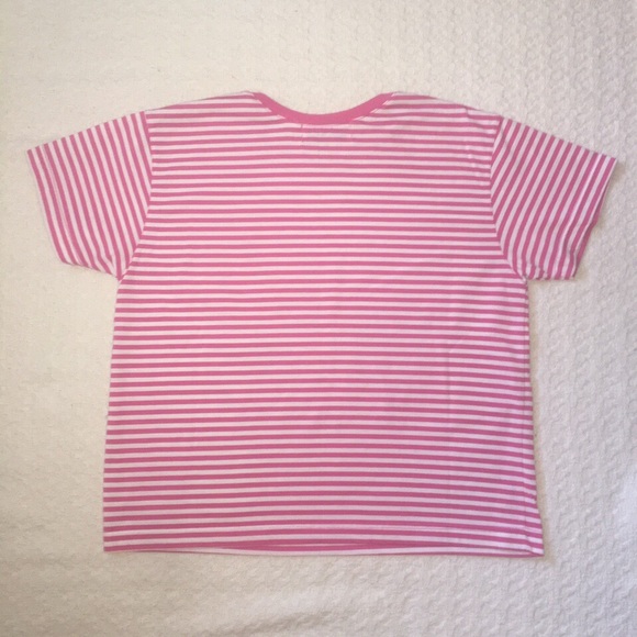 Pink and white striped t-shirt - Picture 4 of 4
